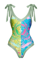 Bronx Printed Tie Detail Swimsuit