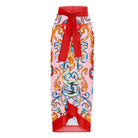 Printed Detail Tie Sarong In Red, Multi Coloured.