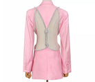 Women's cutout detail jewelled blazer in pink