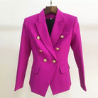 Crafted with a soft silk high quality blazer with gold buttons for added details & lined with satin.